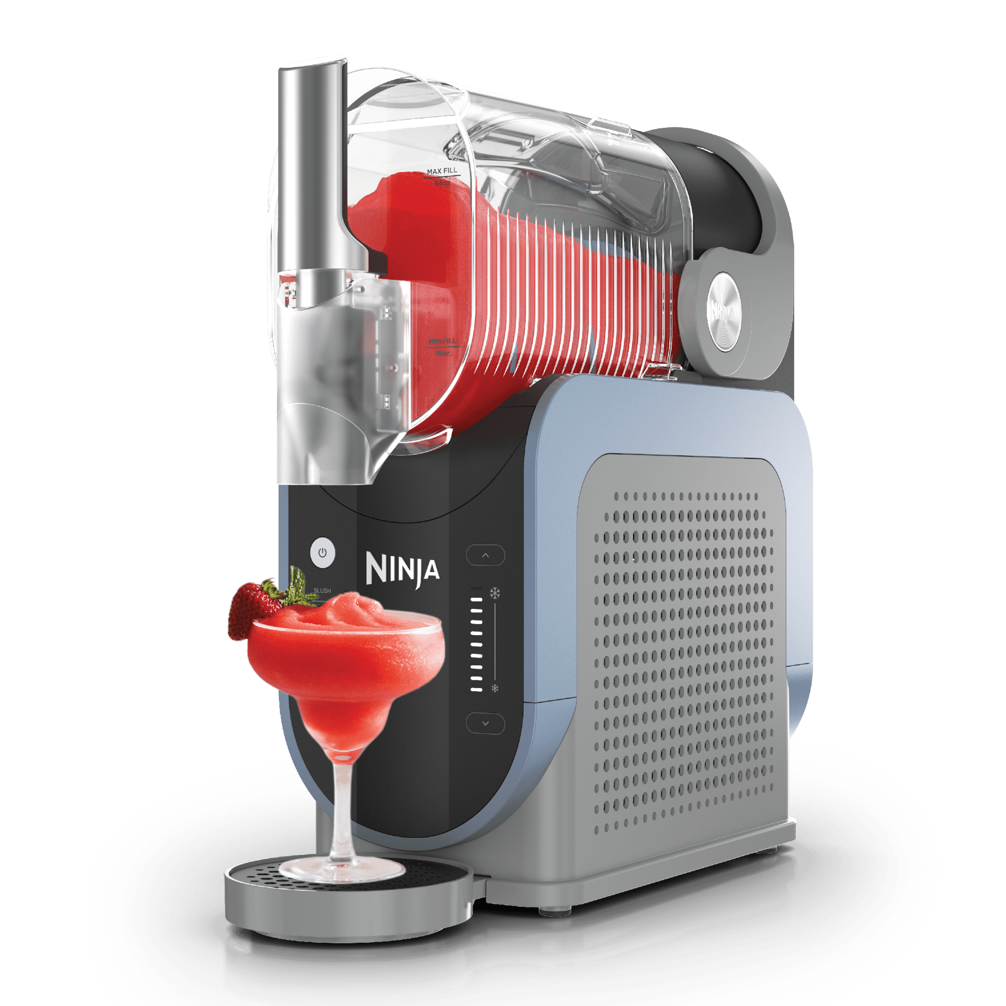 Ninja SLUSHi frozen drink maker. Manufacturer photo shows Arctic Blue/Gray; confirm your color on Amazon.